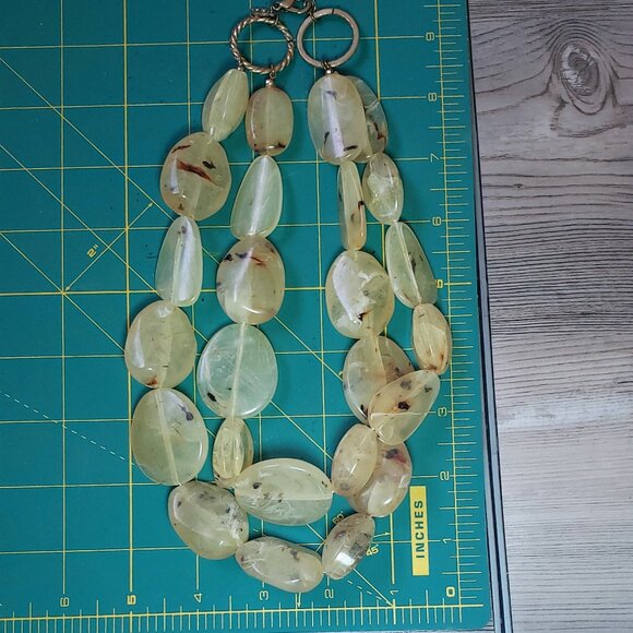 Necklace. Large beads. Double strand. - Picture 1 of 3